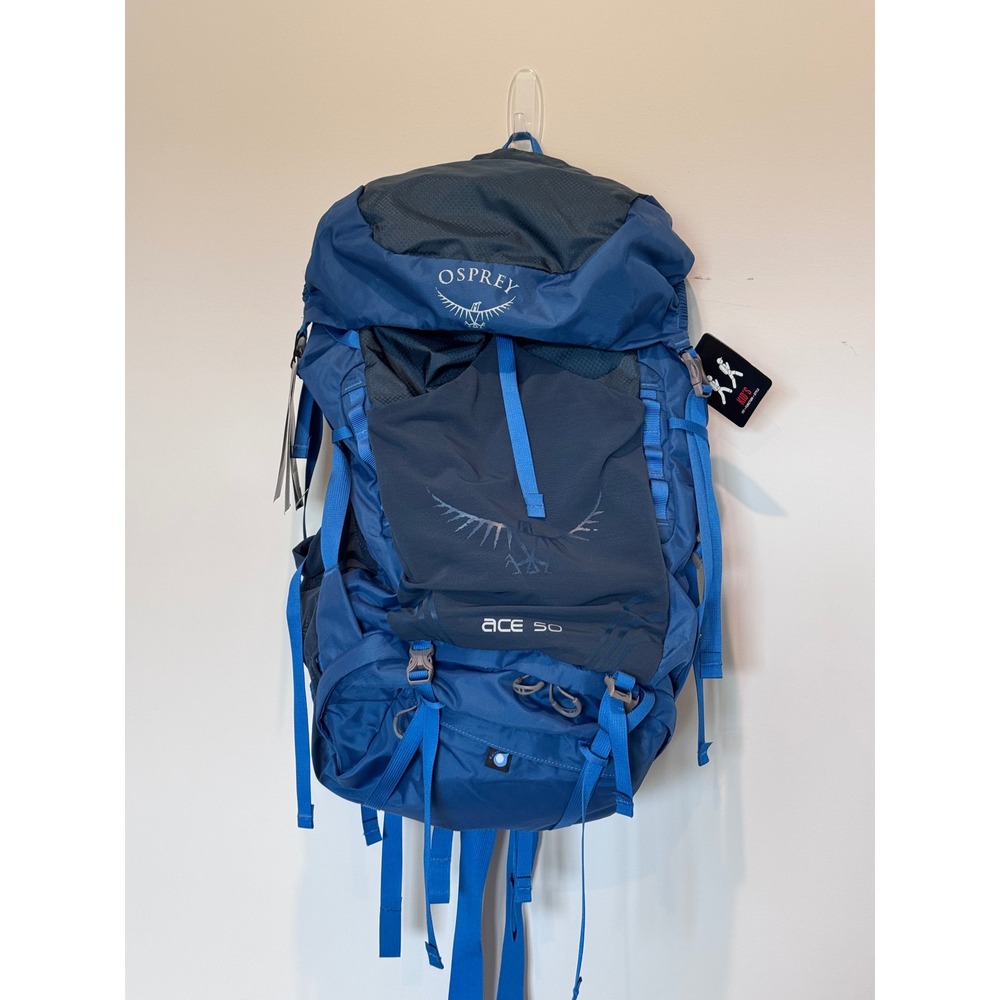 Osprey Ace 50 Kids Backpacking Pack Night Sky Blue Youth Hiking 50L NEW